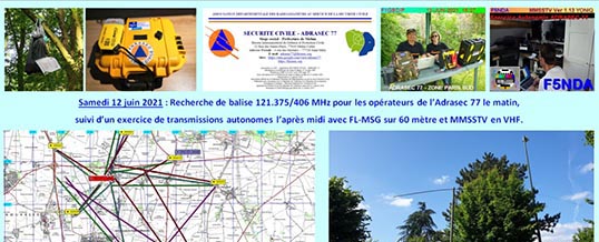 Adrasec 77 – Recherche de balise
