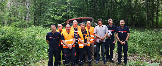Adrasec 18 – Exercice feu de forêt