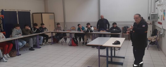 ADRASEC 07 – Présentation au Lycée Marius Bouvier à Tournon